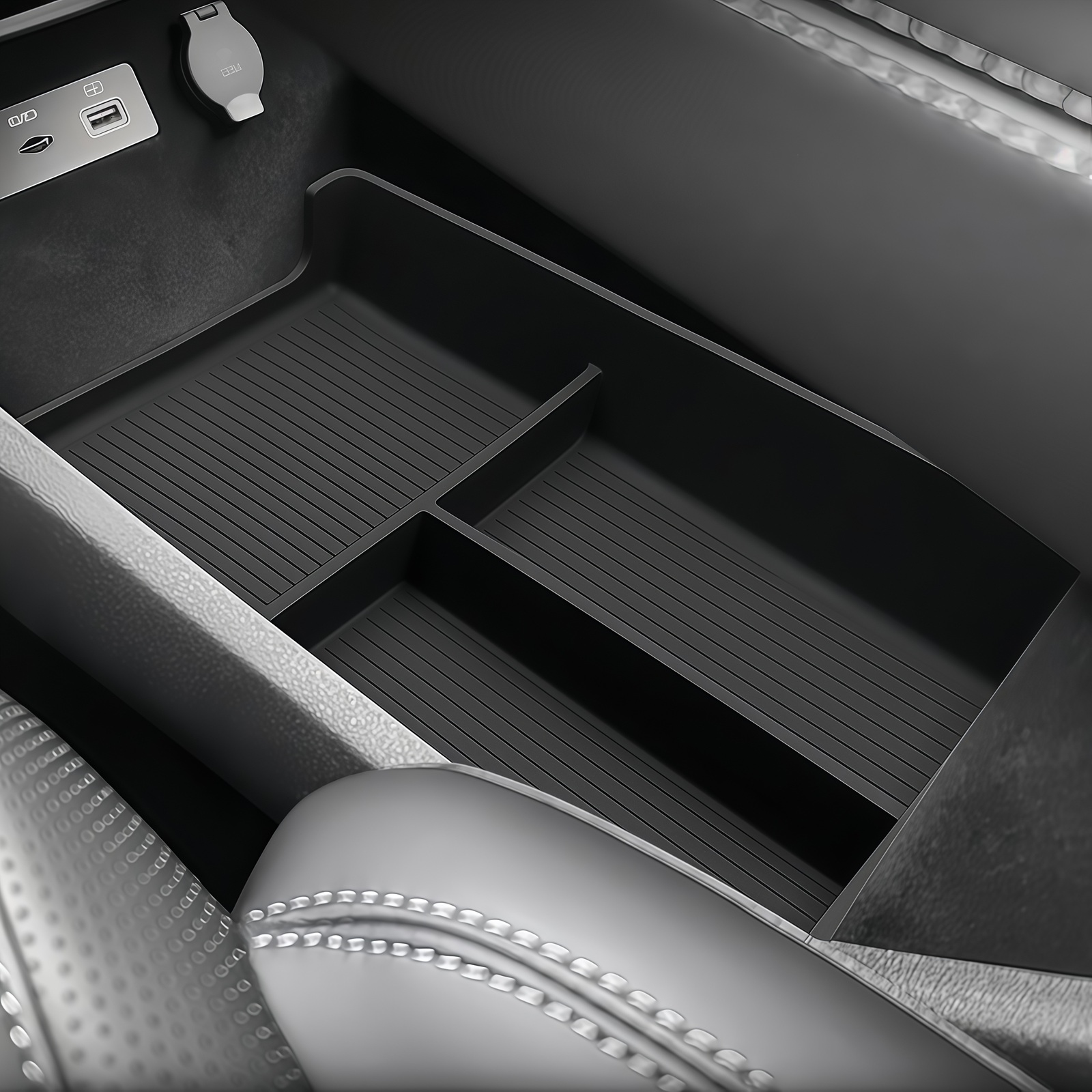 Tech Car Accessories - Baki Penyimpanan Bawah Konsol Tengah untuk