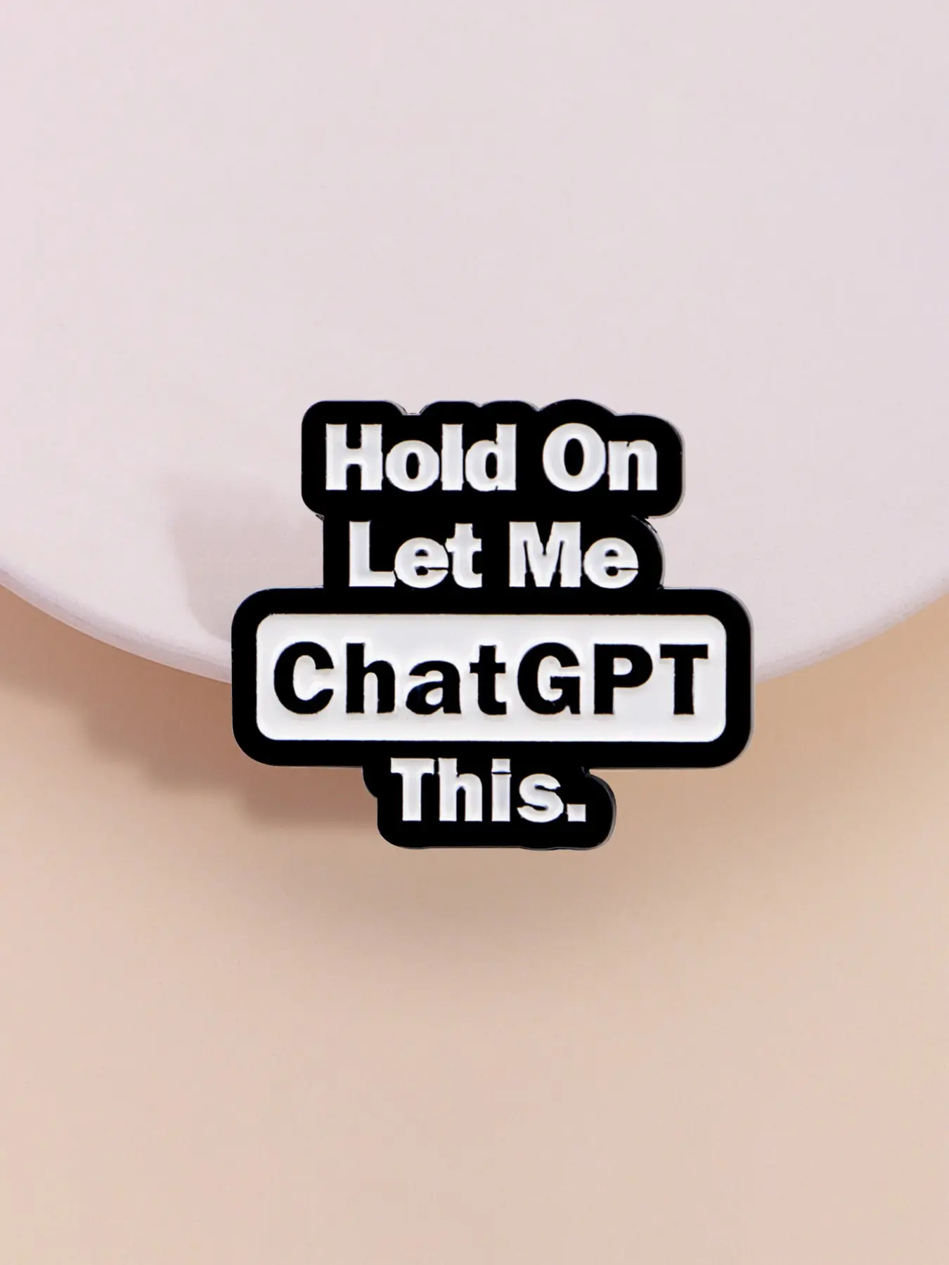 Pin Enamel Chatgpt, Emblem Log - Tech Accessories For Students ulasan dan harga