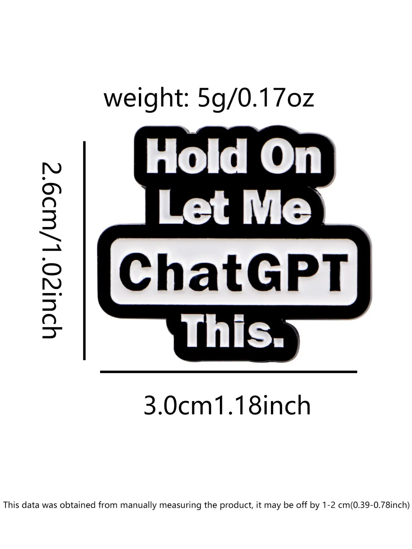 Pin Enamel Chatgpt, Emblem Log - Tech Accessories For Students ulasan dan harga