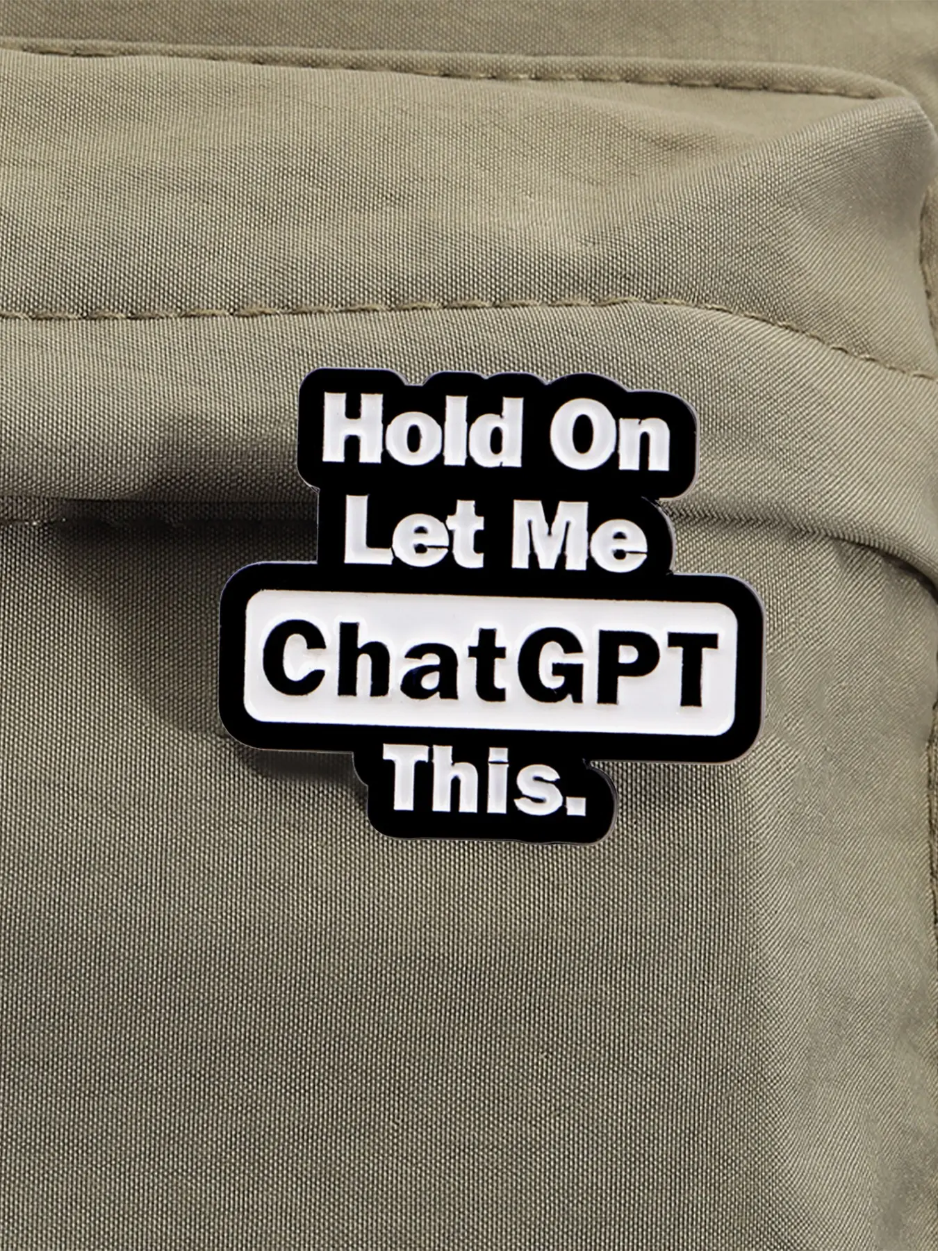 Pin Enamel Chatgpt, Emblem Log - Tech Accessories For Students ulasan dan harga