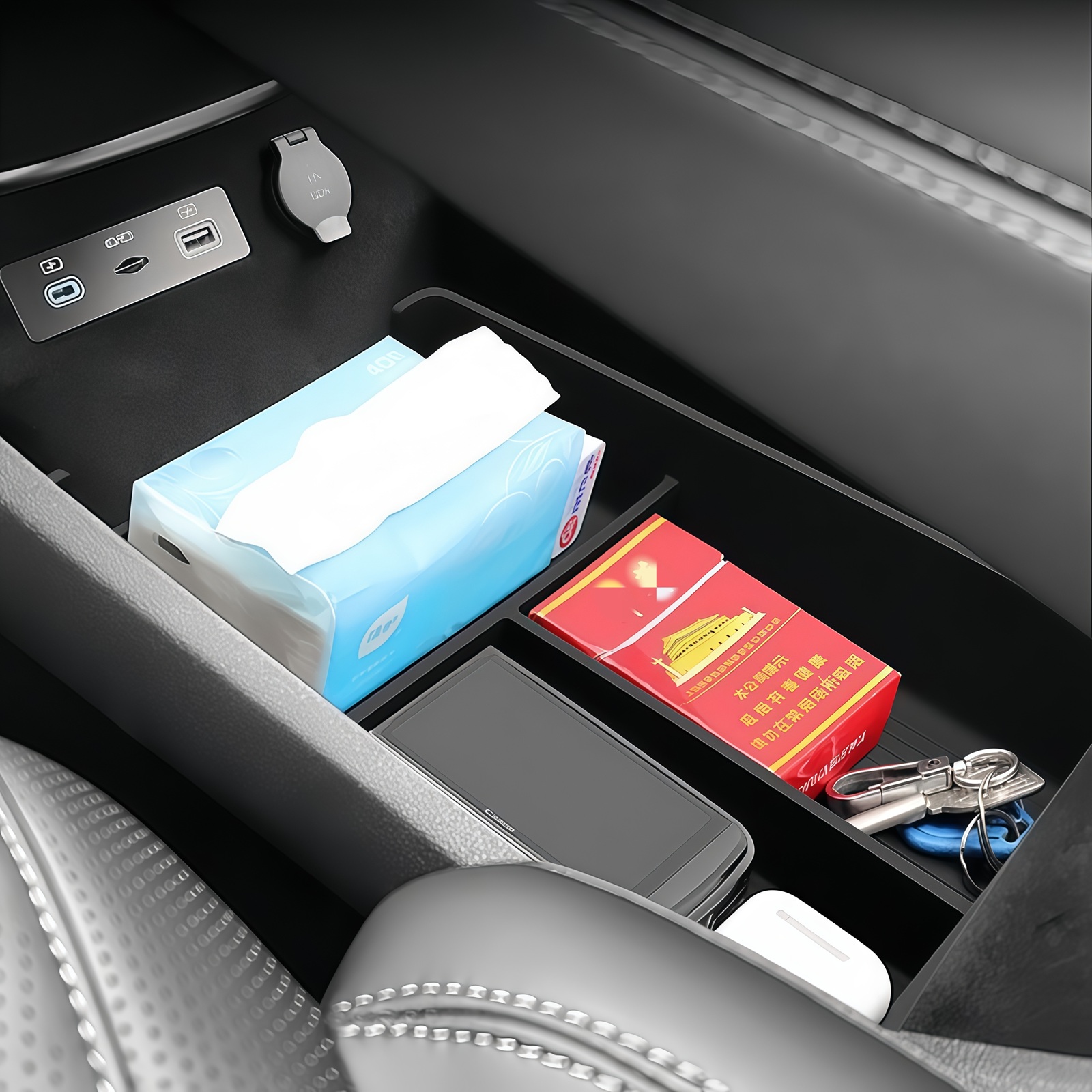 Baki Penyimpanan Bawah Konsol  - Tech Car Accessories ulasan dan harga
