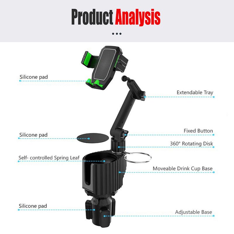 Dudukan cangkir mobil multifun - Mobile Tech Accessories ulasan dan harga